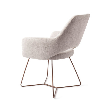 Yanai Dining Chair Pigeon Beehive Rose