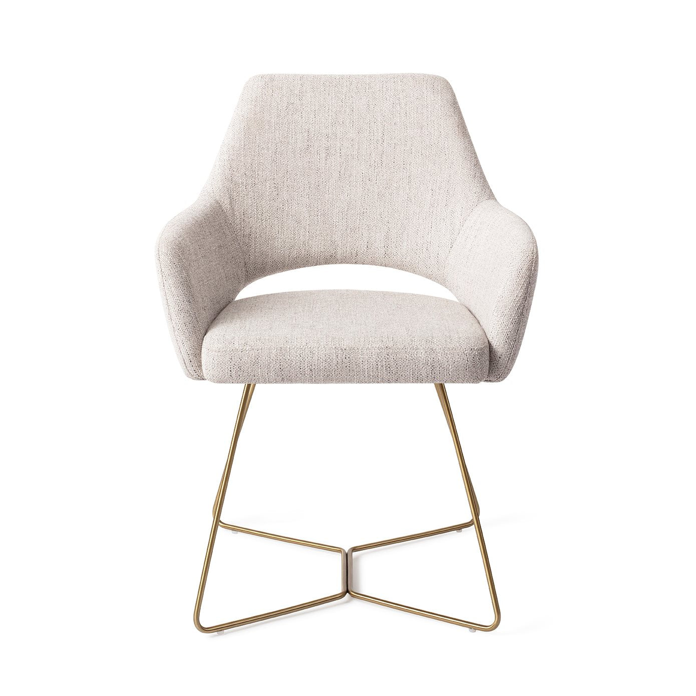 Yanai Dining Chair Pigeon Beehive Gold