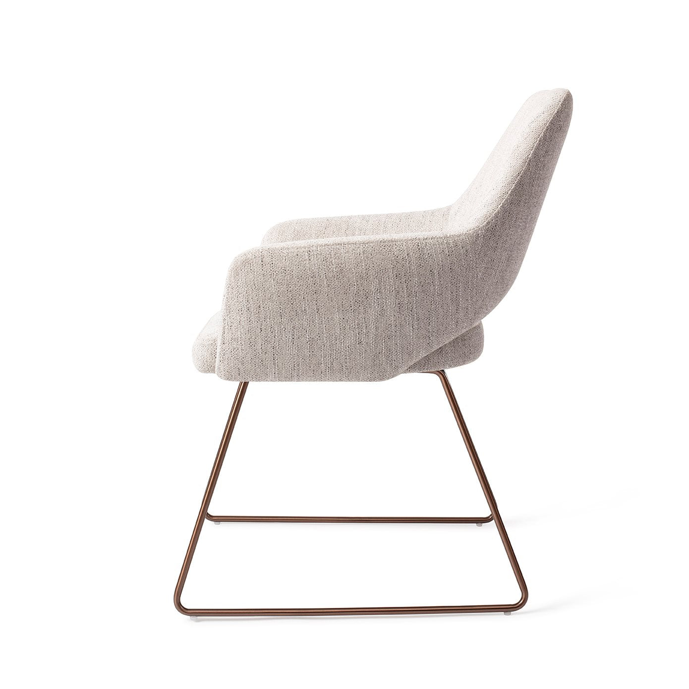 Yanai Dining Chair Pigeon Slide Rose