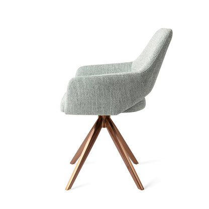 Yanai Dining Chair Soft Sage Turn Rose