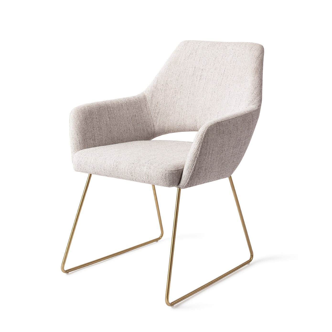 Yanai Dining Chair Pigeon Slide Gold