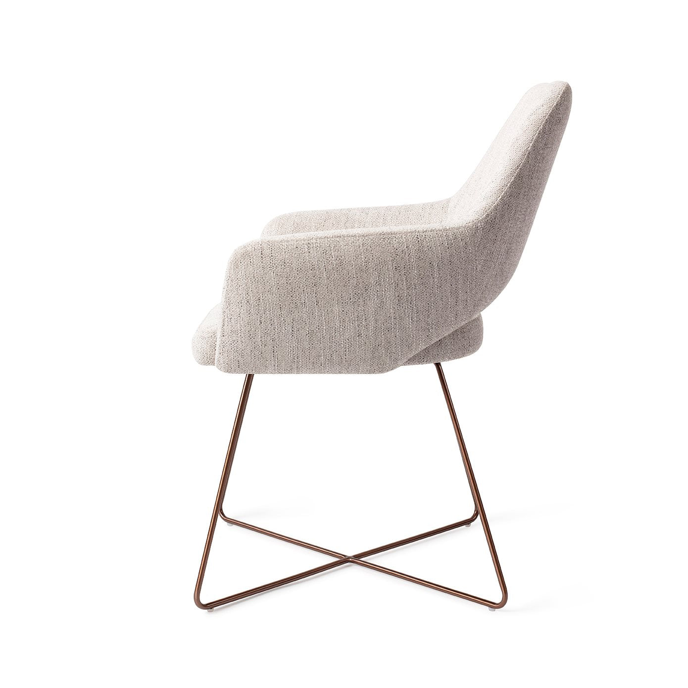 Yanai Dining Chair Pigeon Cross Rose