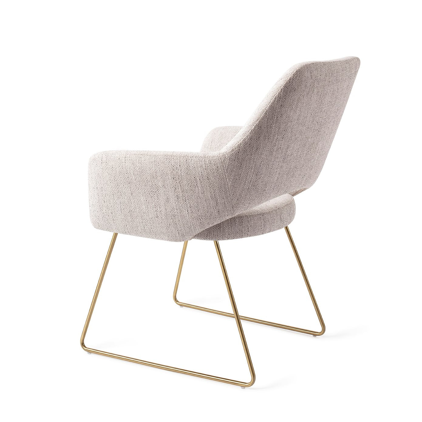 Yanai Dining Chair Pigeon Slide Gold