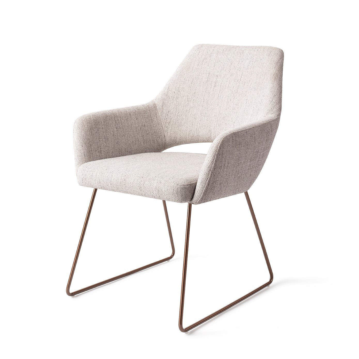 Yanai Dining Chair Pigeon Slide Rose