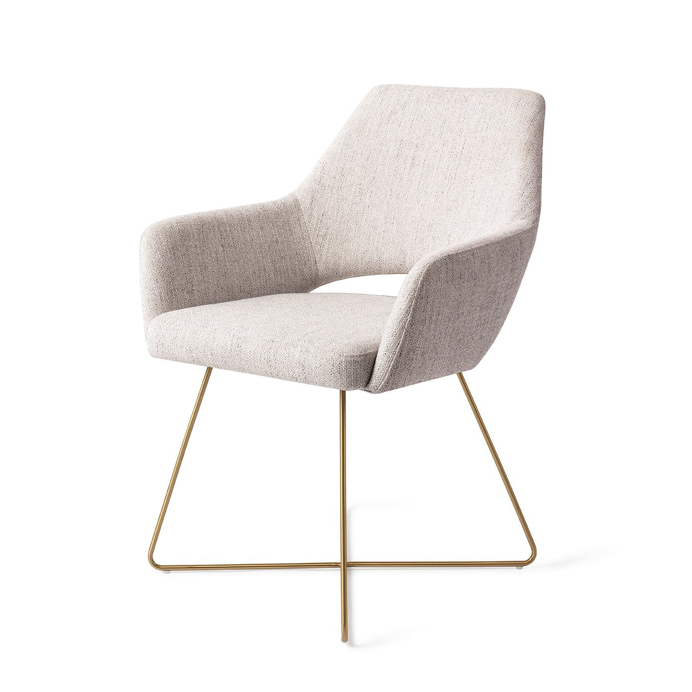 Yanai Dining Chair Pigeon Cross Gold