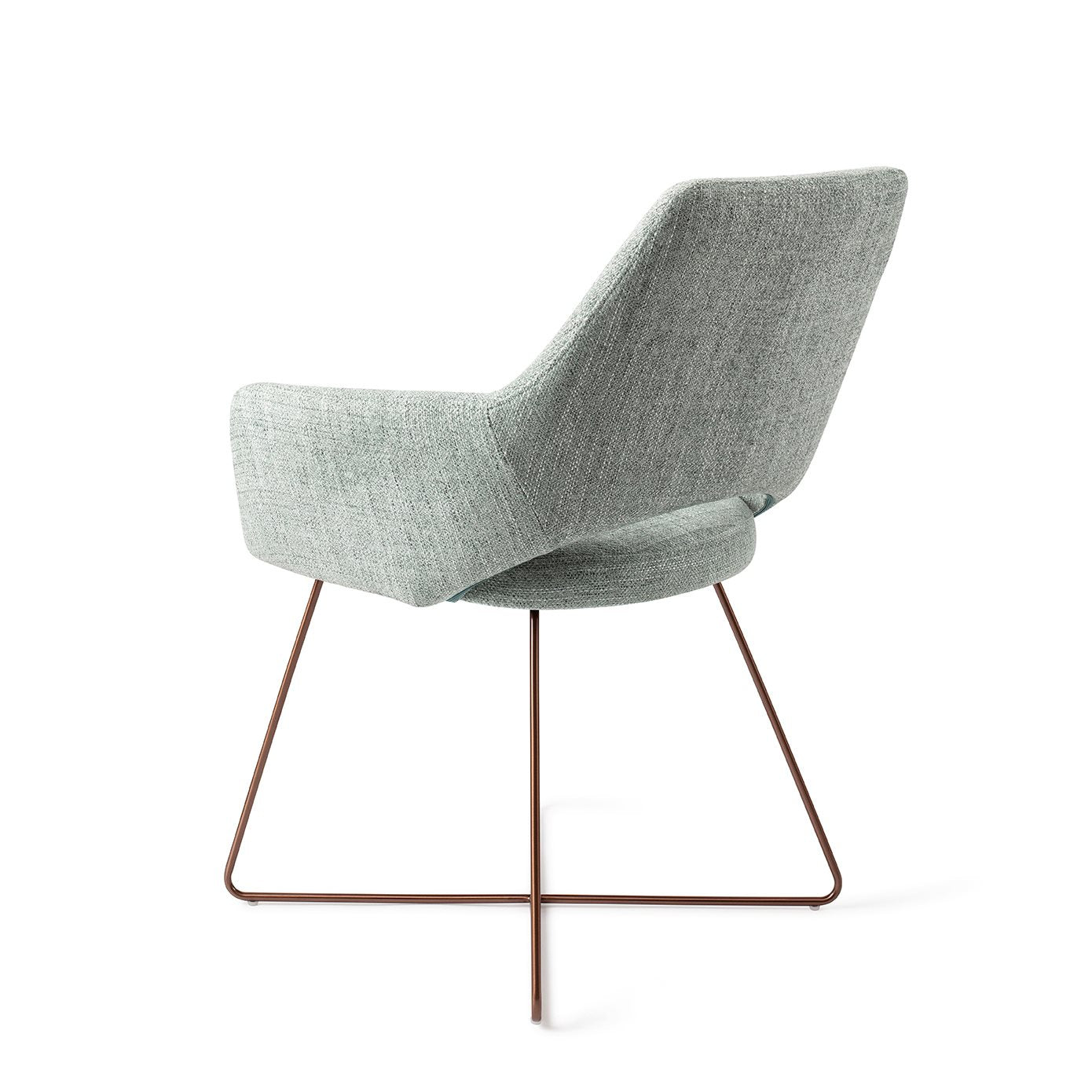 Yanai Dining Chair Soft Sage Cross Rose