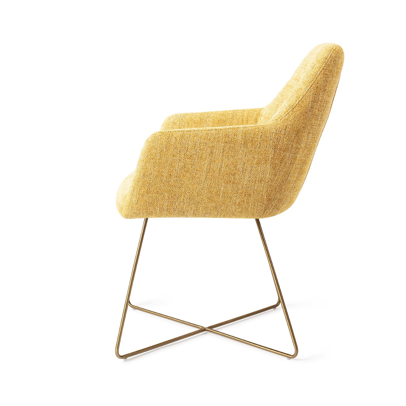 Noto Dining Chair Bumble Bee Cross Gold