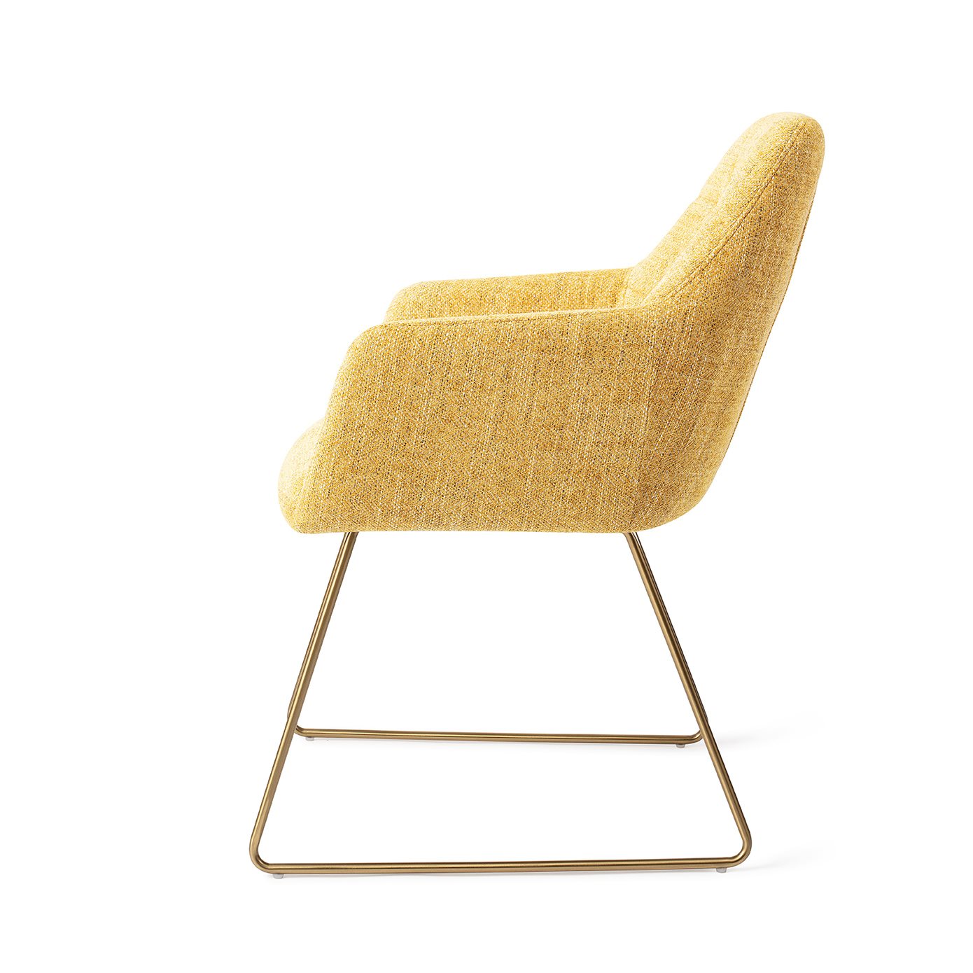 Noto Dining Chair Bumble Bee Slide Gold