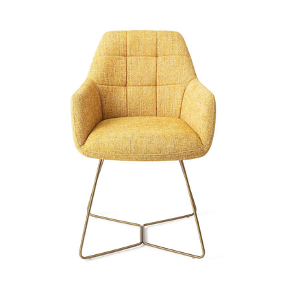 Noto Dining Chair Bumble Bee Beehive Gold