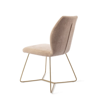 Ikata Dining Chair Funky Fudge Beehive Gold