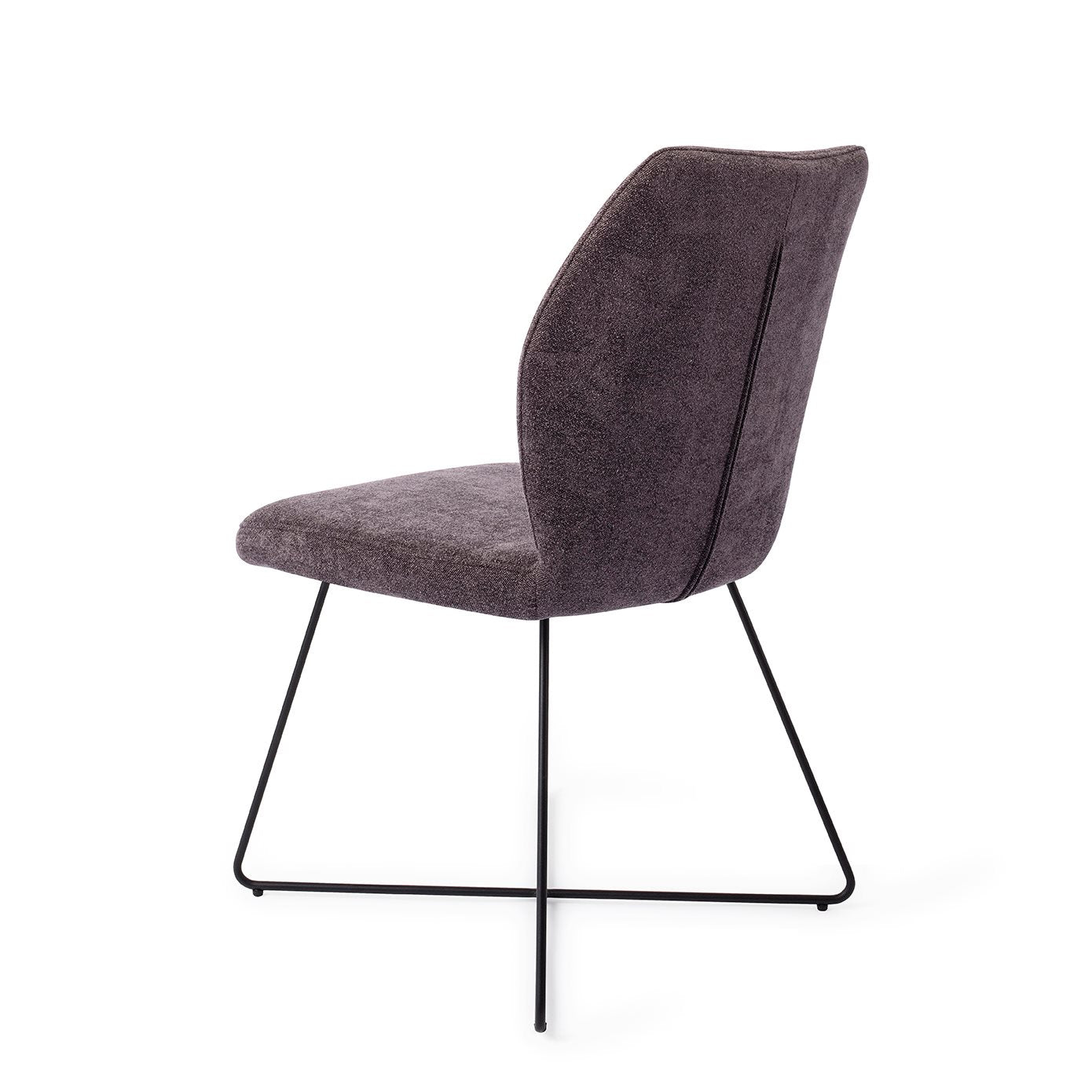 Ikata Dining Chair Almost Black Cross Black