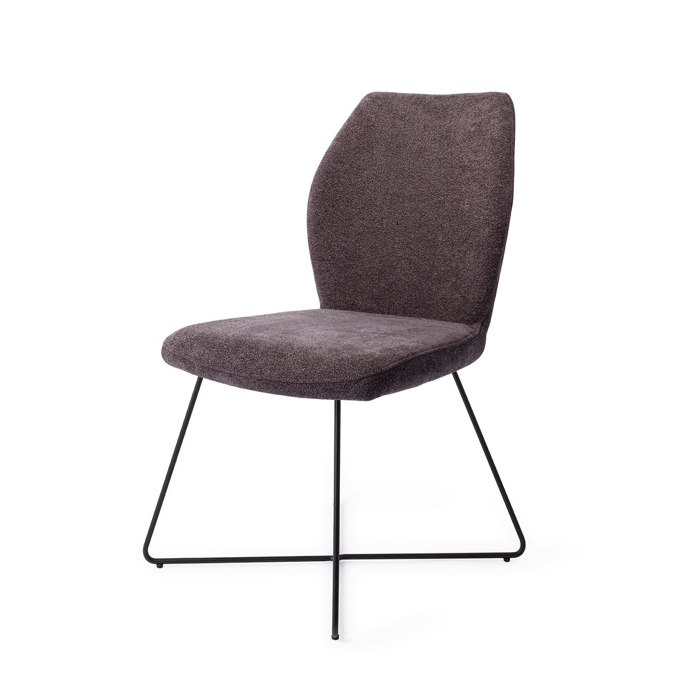 Ikata Dining Chair Almost Black Cross Black