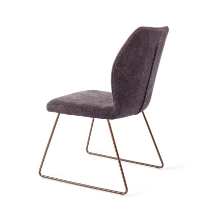 Ikata Dining Chair Almost Black Slide Rose