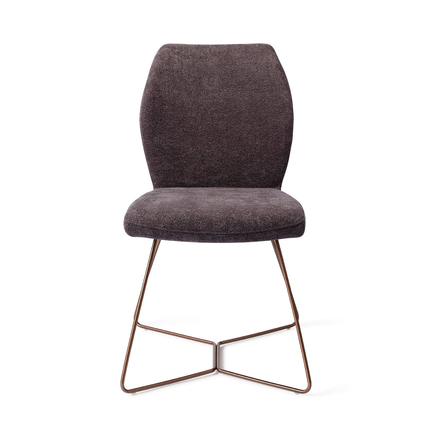 Ikata Dining Chair Almost Black Beehive Rose