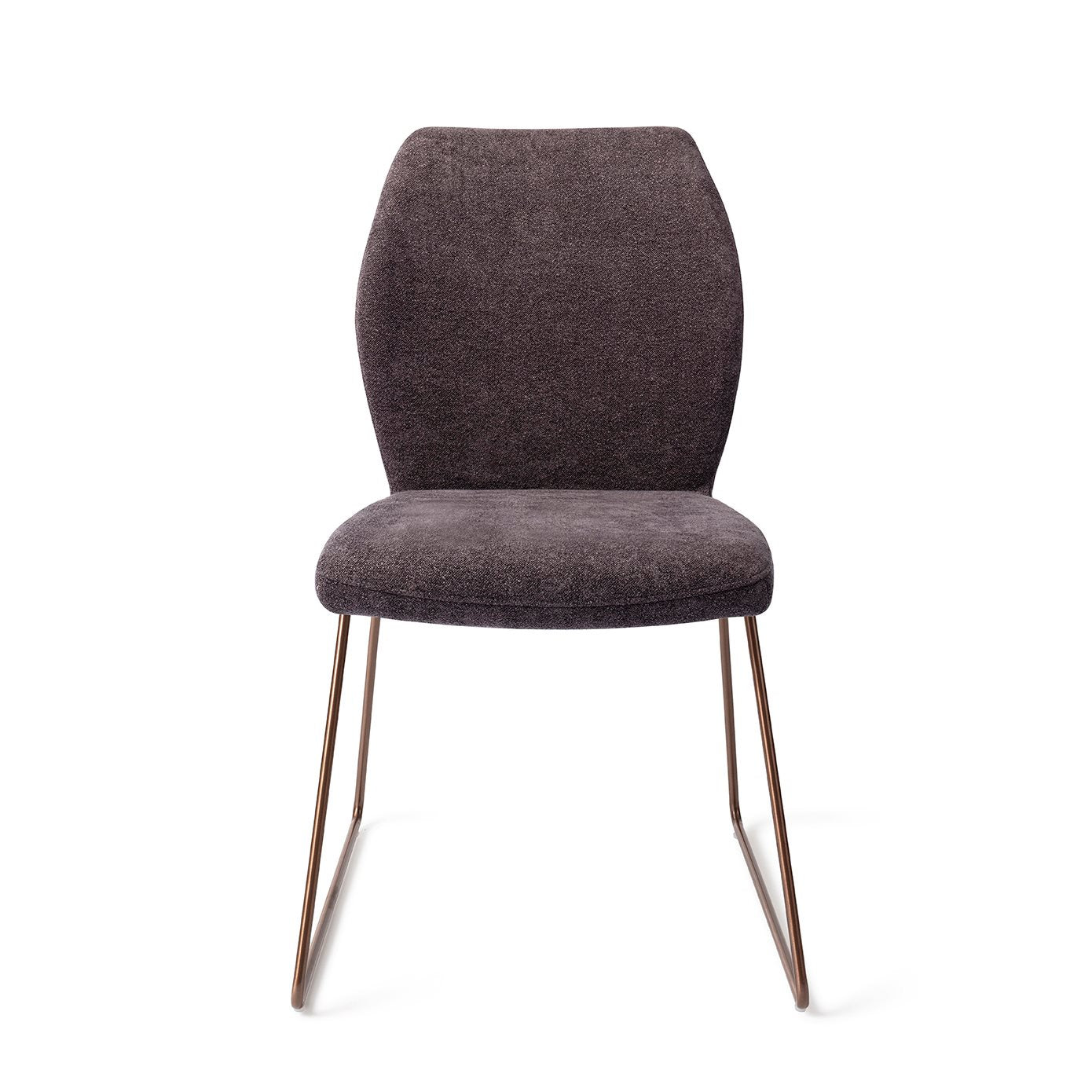 Ikata Dining Chair Almost Black Slide Rose