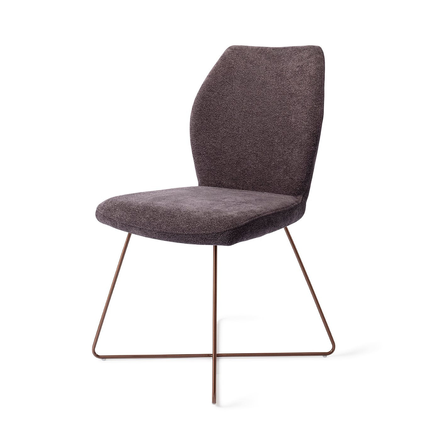 Ikata Dining Chair Almost Black Cross Rose