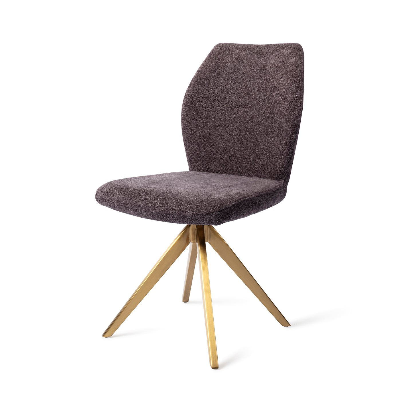 Ikata Dining Chair Almost Black Turn Gold
