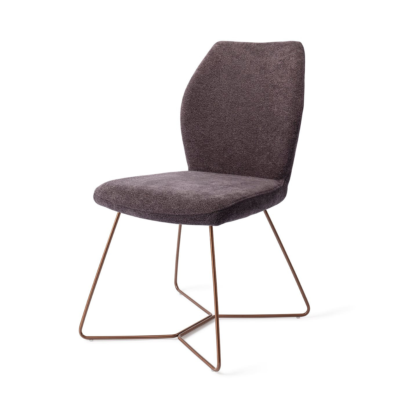 Ikata Dining Chair Almost Black Beehive Rose