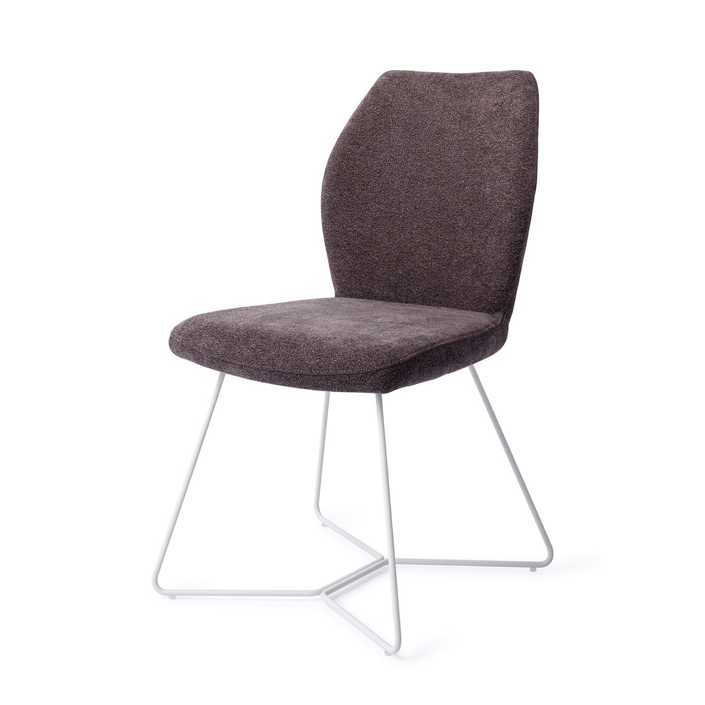 Ikata Dining Chair Almost Black Beehive White