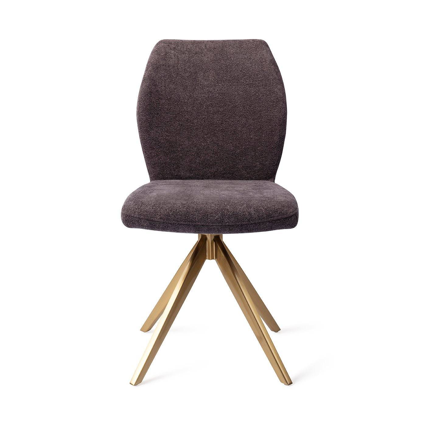 Ikata Dining Chair Almost Black Turn Gold