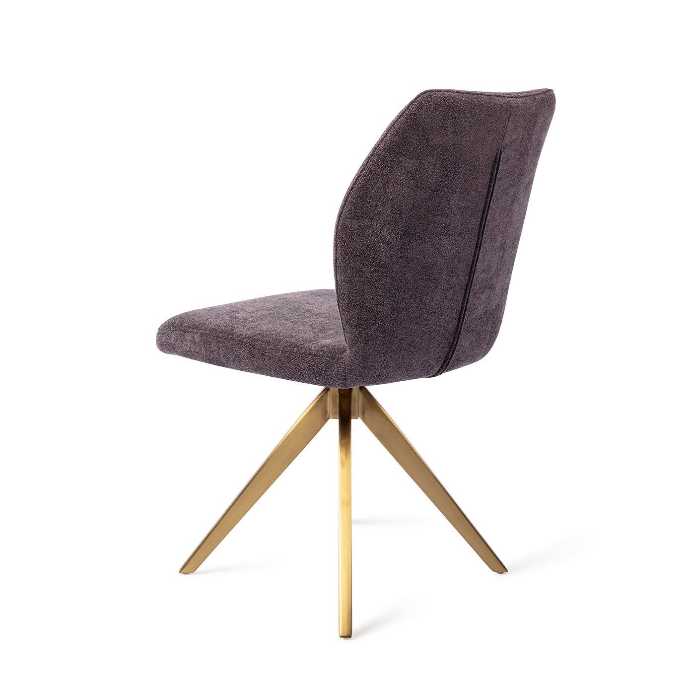 Ikata Dining Chair Almost Black Turn Gold