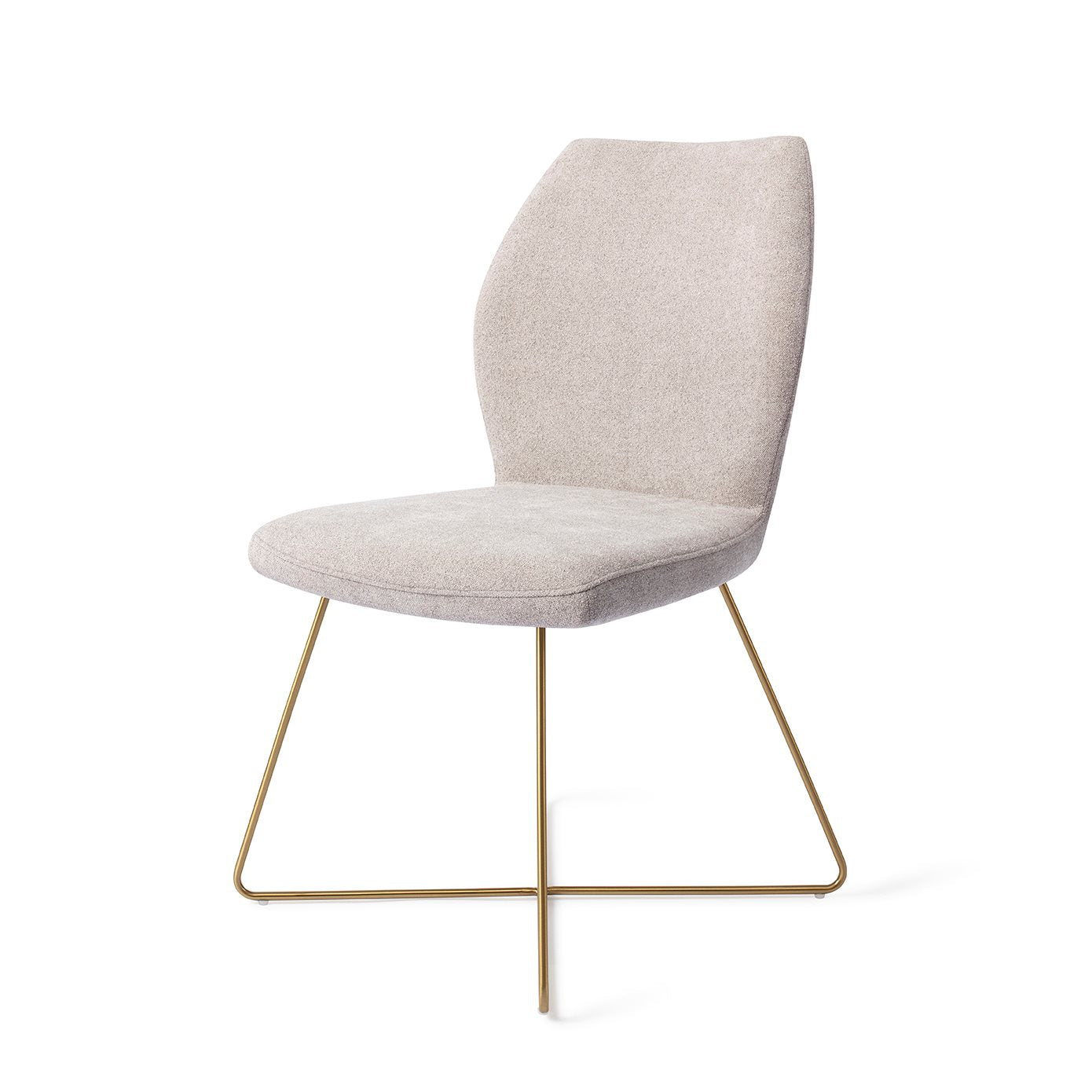 Ikata Dining Chair Pretty Plaster Cross Gold