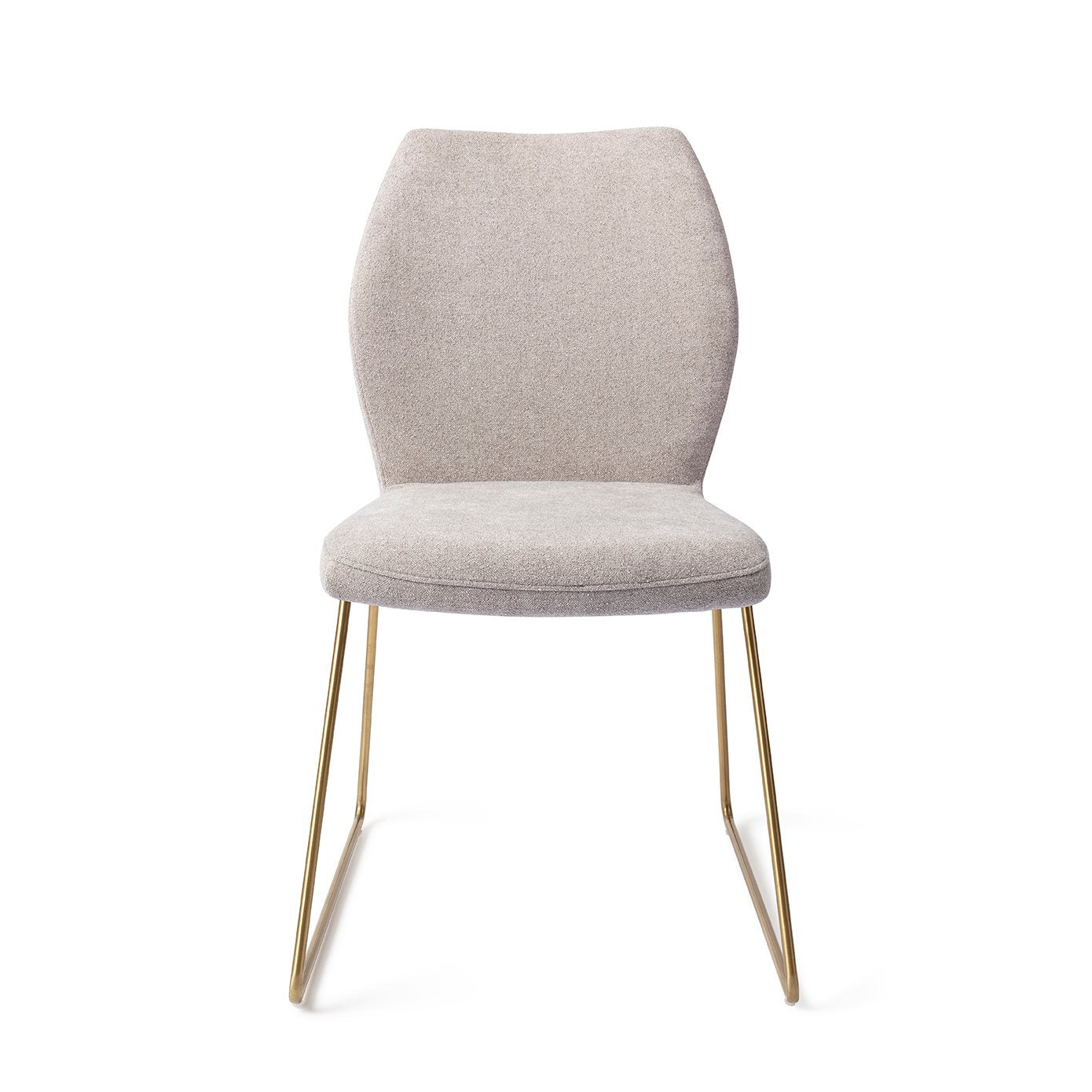 Ikata Dining Chair Pretty Plaster Slide Gold