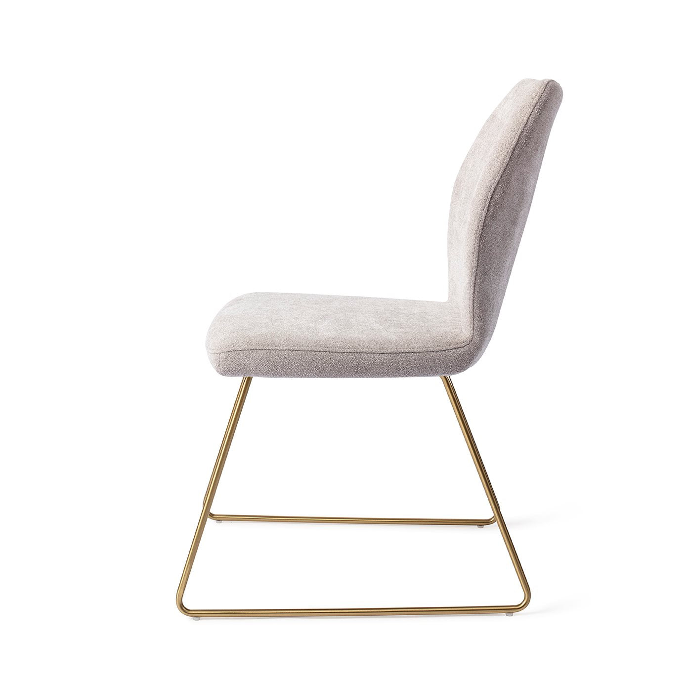 Ikata Dining Chair Pretty Plaster Slide Gold