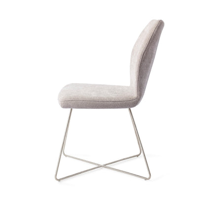 Ikata Dining Chair Pretty Plaster Cross Steel