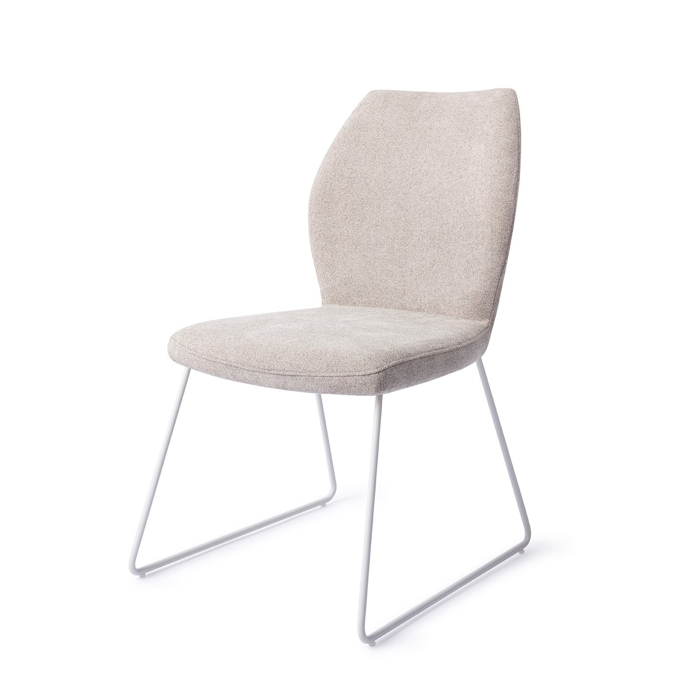 Ikata Dining Chair Pretty Plaster Slide White