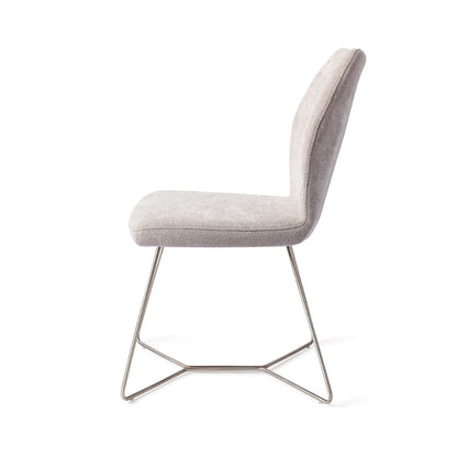 Ikata Dining Chair Pretty Plaster Beehive Steel