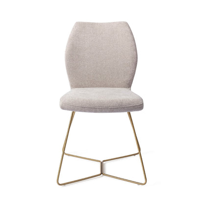 Ikata Dining Chair Pretty Plaster Beehive Gold