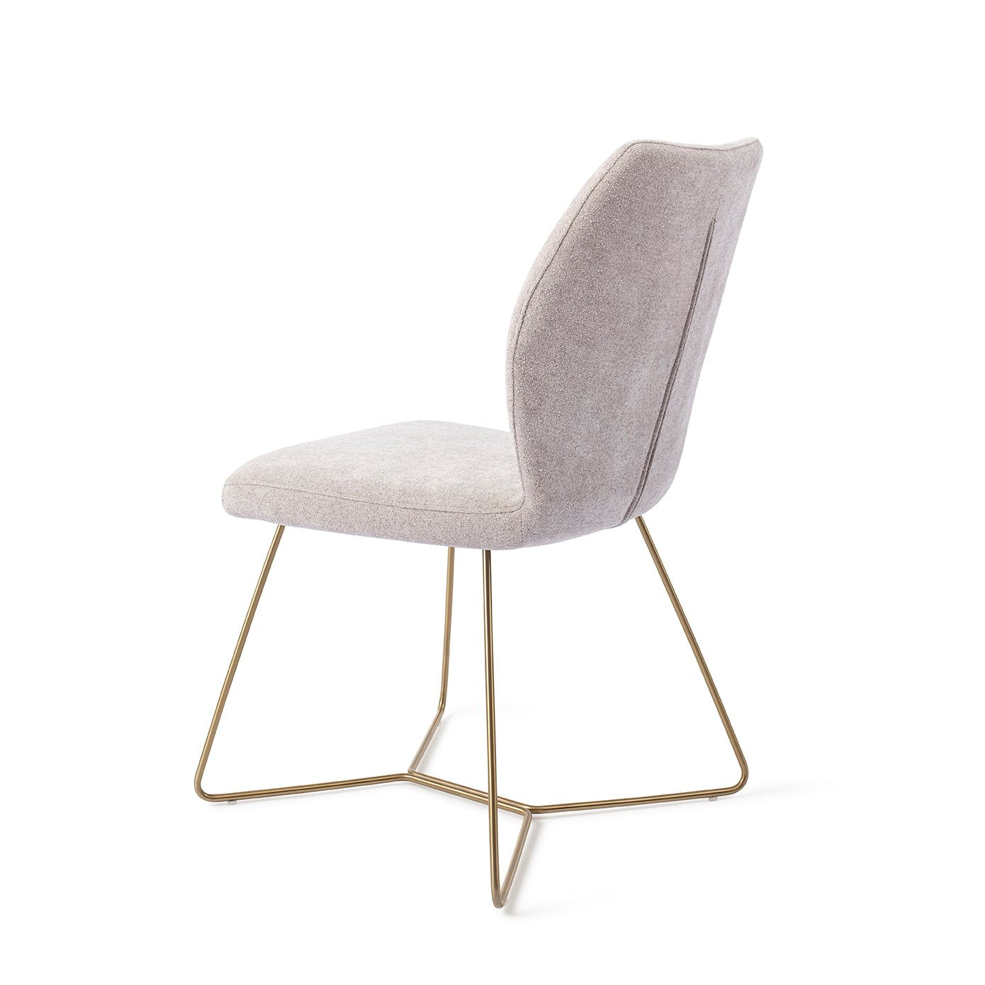 Ikata Dining Chair Pretty Plaster Beehive Gold