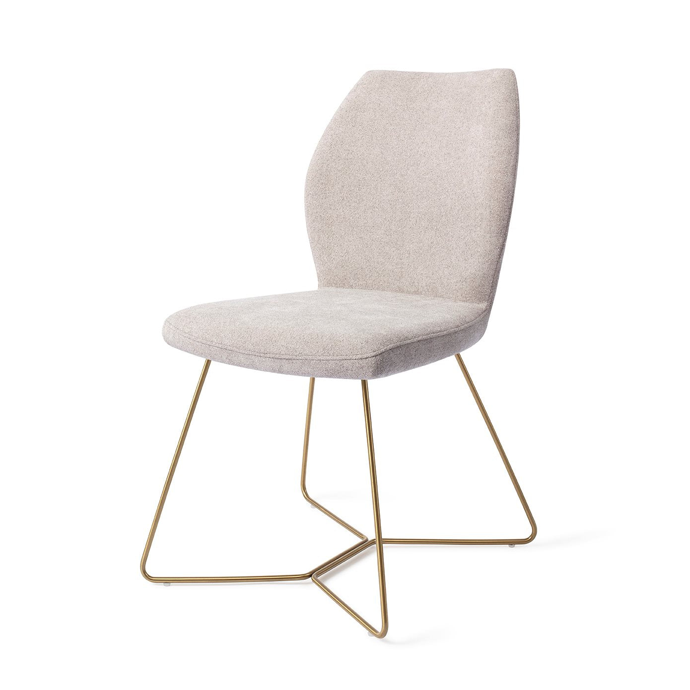 Ikata Dining Chair Pretty Plaster Beehive Gold