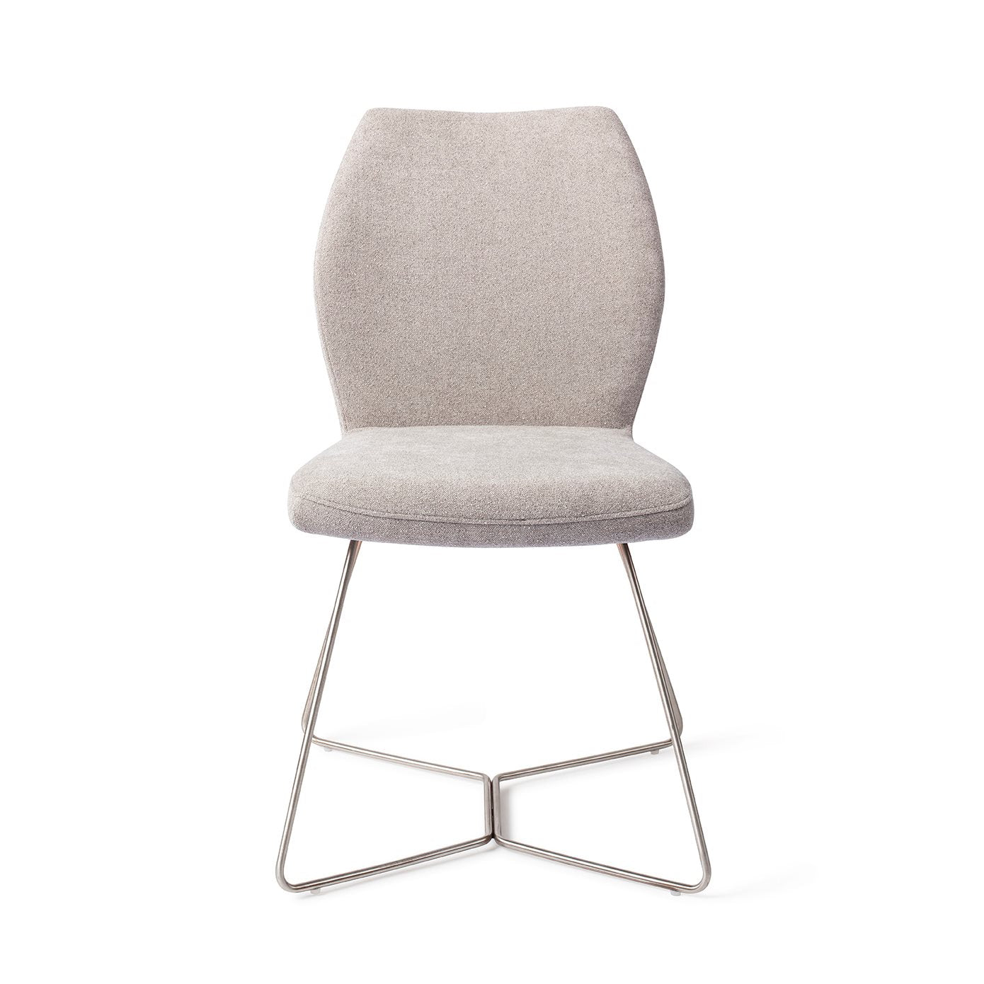 Ikata Dining Chair Pretty Plaster Beehive Steel