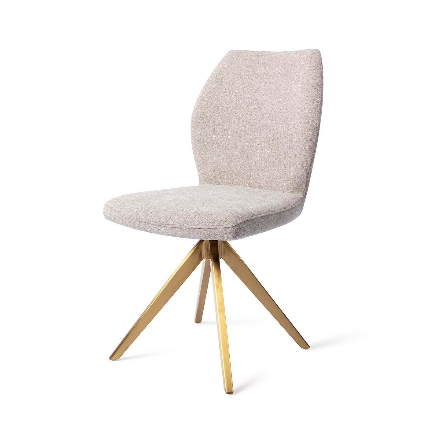 Ikata Dining Chair Pretty Plaster Turn Gold