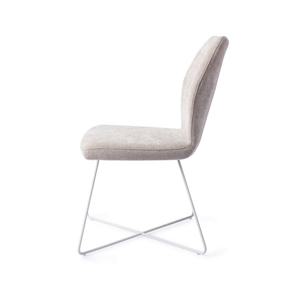 Ikata Dining Chair Pretty Plaster Cross White
