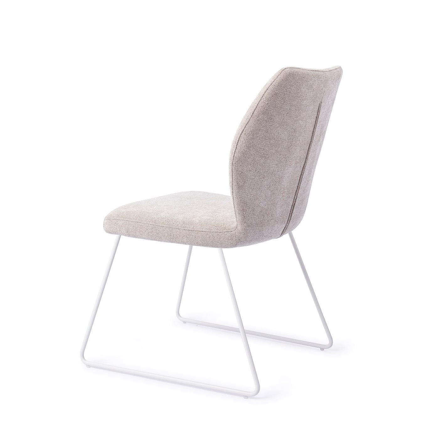 Ikata Dining Chair Pretty Plaster Slide White