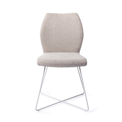 Ikata Dining Chair Pretty Plaster Cross White