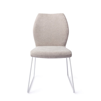 Ikata Dining Chair Pretty Plaster Slide White