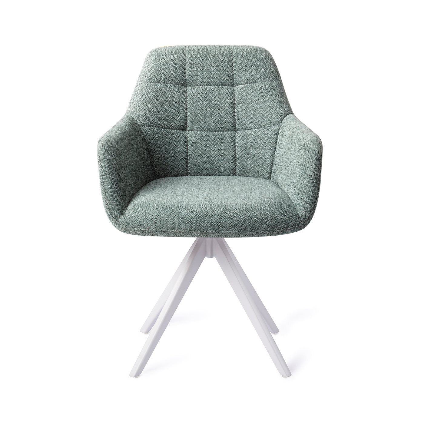 Noto Dining Chair Real Teal Turn White