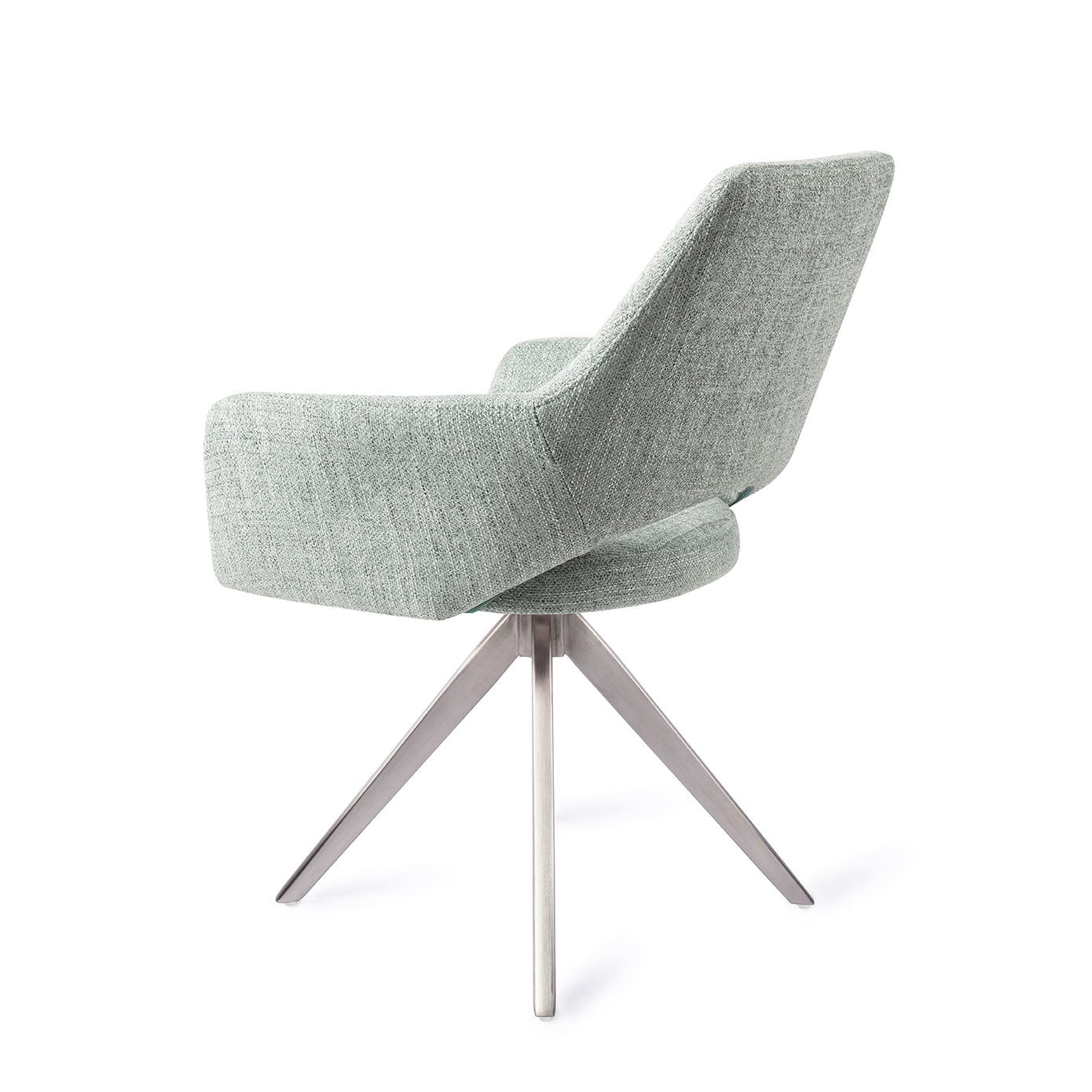 Yanai Dining Chair Soft Sage Turn Steel