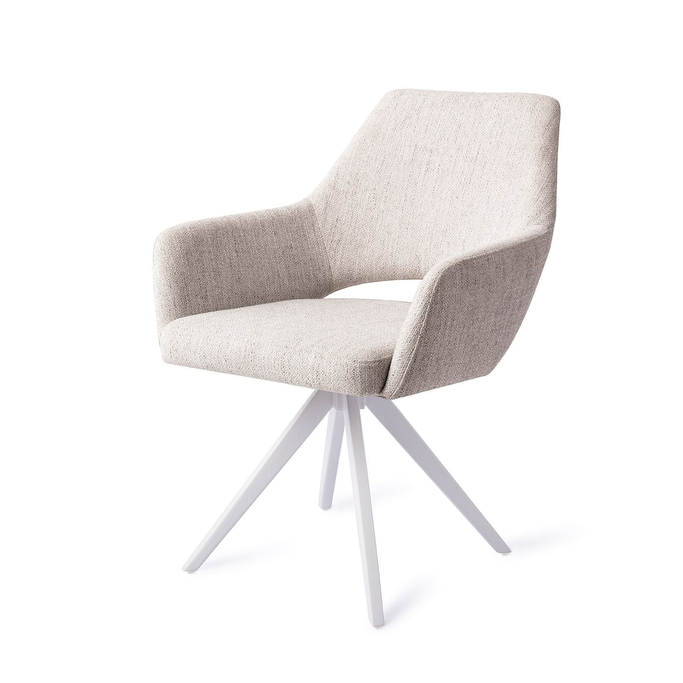 Yanai Dining Chair Pigeon Turn White