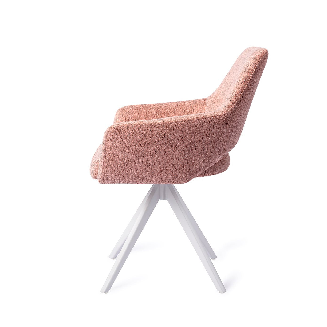 Yanai Dining Chair Pink Punch Turn White