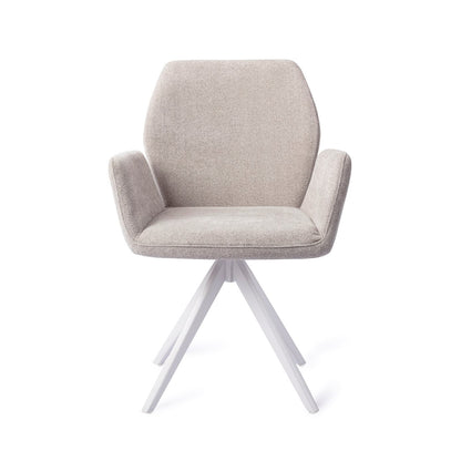 Misaki Dining Chair Pretty Plaster Turn White