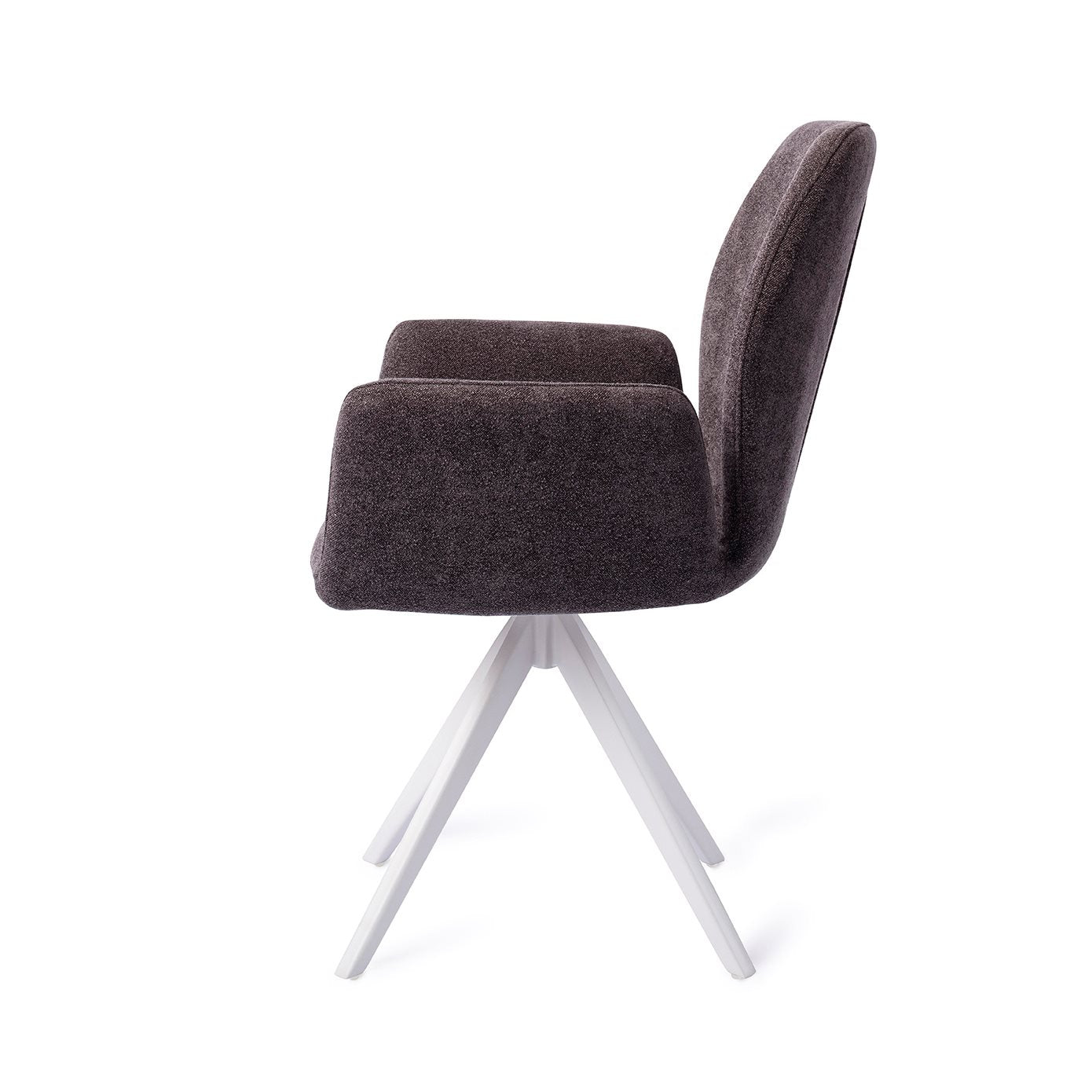 Misaki Dining Chair Almost Black Turn White