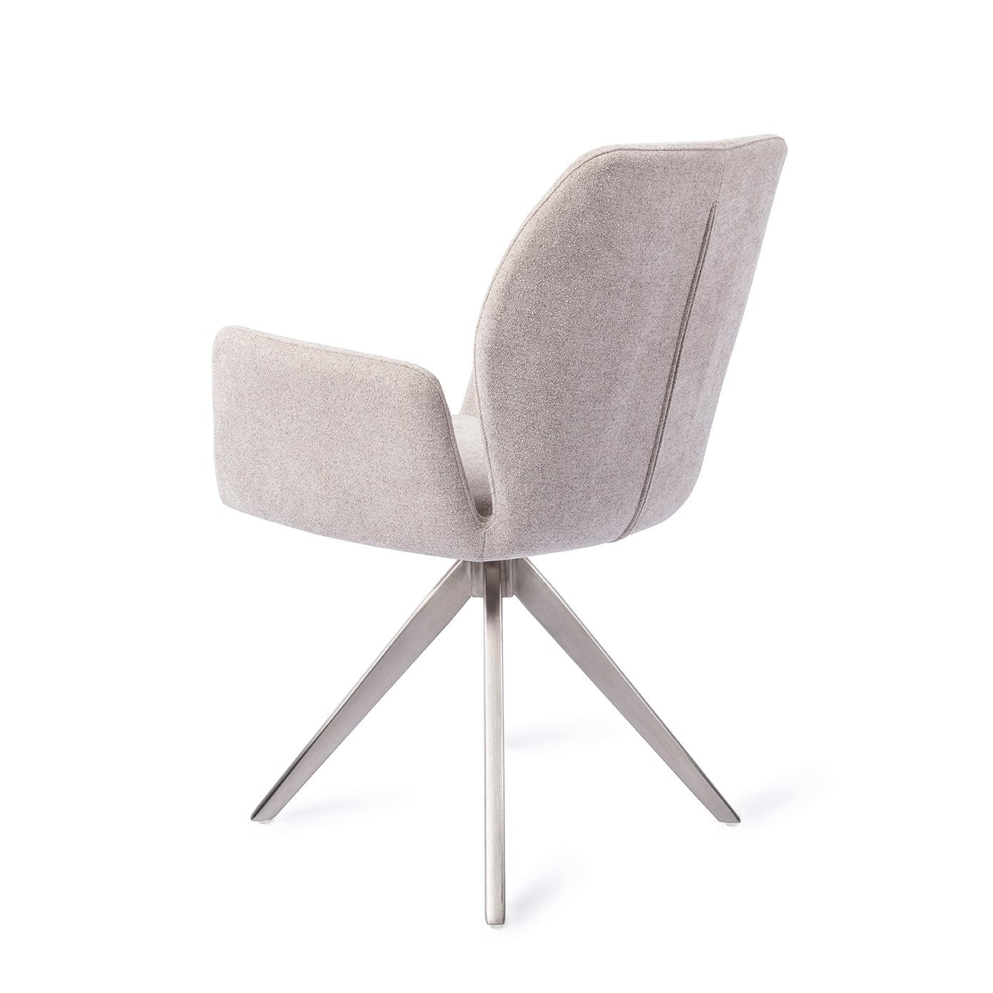 Misaki Dining Chair Pretty Plaster Turn Steel