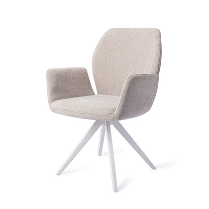 Misaki Dining Chair Pretty Plaster Turn White