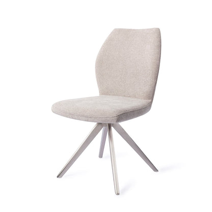 Ikata Dining Chair Pretty Plaster Turn Steel