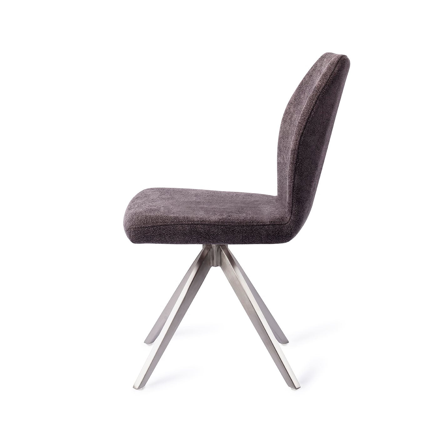 Ikata Dining Chair Almost Black Turn Steel